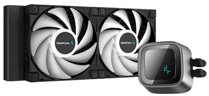 

Система охлаждения жидкостная Deepcool LS520 LGA2066/2011-v3/2011/1700/1200/115x/sTRX4/sTR4/AM5/AM4 (2*120mm fan, 500-2250rpm, 85.85CFM, 32.9dBA, 4-pi, LS520