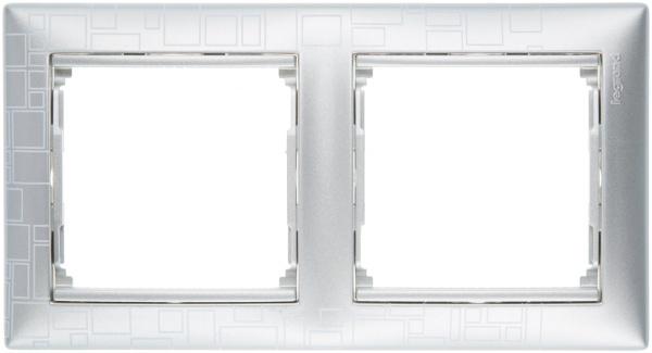 Изображение товара Рамка Legrand 770342 для скрытой установки 2 поста современный дизайн