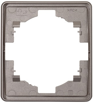 Изображение товара Одноместная рамка KRANZ KR-78-0751-2 для розеток и выключателей титан