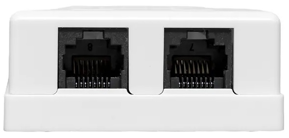 

Розетка компьютерная настенная EKF TRC-WBOX-2RJ45-5EUTP-WH TERACOM Cat.5E неэкран. 2 порта RJ-45 Dual IDC белая, TRC-WBOX-2RJ45-5EUTP-WH