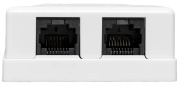 фото Розетка компьютерная EKF TRC-WBOX-2RJ45-5EUTP-WH