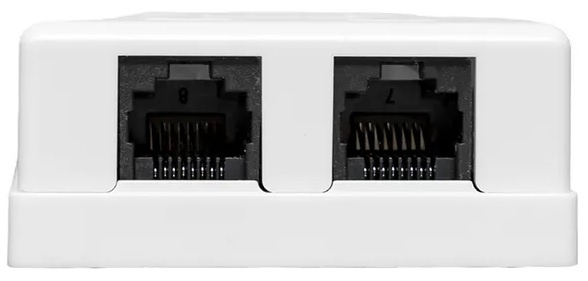 фото Розетка компьютерная настенная EKF TRC-WBOX-2RJ45-5EUTP-WH в Уфе