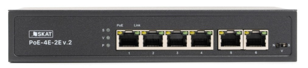 фото Коммутатор  Бастион SKAT PoE-4E-2E v.2 в Красноярске