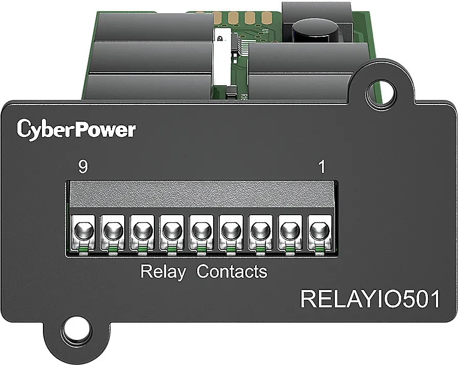 

Карта CyberPower RELAYIO501 сухих контактов (клеммная колодка), RELAYIO501