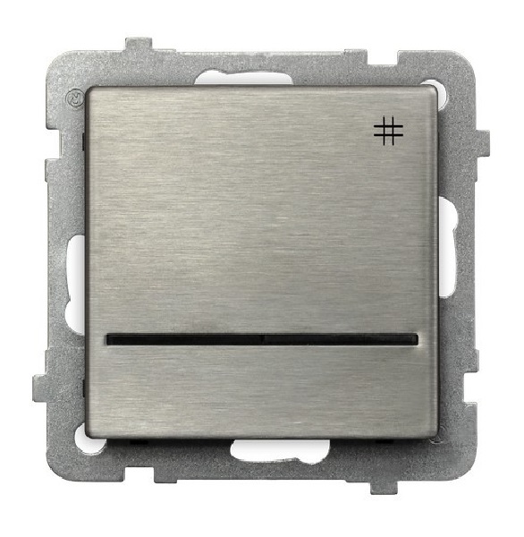 

Выключатель Ospel LP-4RMS/m/37 крестовый, с подсветкой синего цвета, 16AX, 250V, 3520W, IP-20, клеммы безвинтовые, нержавеющая сталь, LP-4RMS/m/37