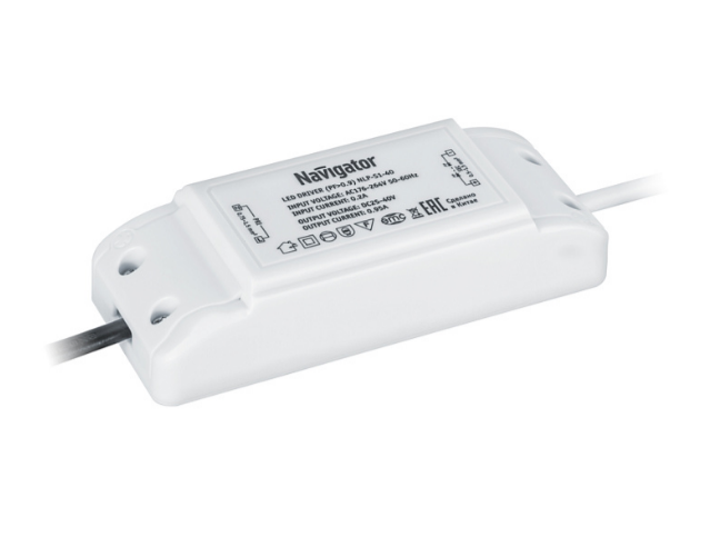 

Драйвер светодиодный Navigator ND-P40-1000mA-IP40 61 547 для светодиодных ультратонких панелей серии NLP-S1-40, IP40, 40Вт, вх. 176-264В/вых. 25-40В D, ND-P40-1000mA-IP40