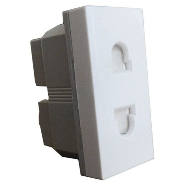 

Розетка Ecoplast 851804 250В 10А без з/к, шторки 45х22,5мм(бел.) LK45, 851804