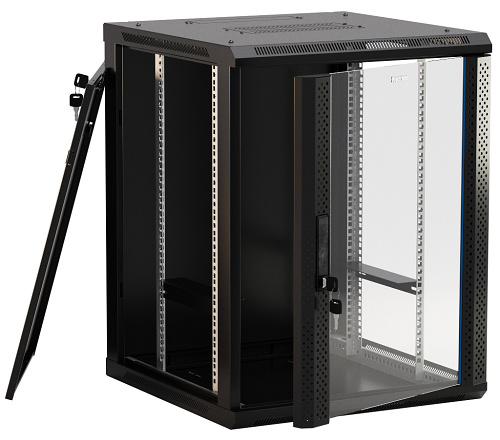 фото Шкаф настенный 19", 6U Hyperline TWB-0666-GP-RAL9004 в Красноярске