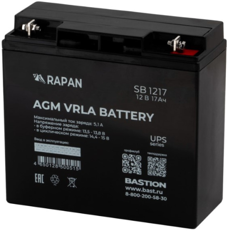 фото Аккумулятор  Бастион RAPAN SB 1217 (9166) в Краснодаре