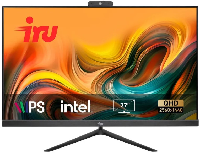 

Моноблок 27'' iRu АГАТ 313 1913341 i3-10105/8GB/256GB SSD/UHD Graphics 630/GbitEth/WiFi/BT/Cam/noOS/черный, АГАТ 313