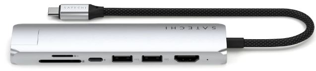 

Док-станция Satechi ST-P7SS 7-IN-1 USB-C SLIM MULTIPORT ADAPTER WITH ETHERNET, ST-P7SS