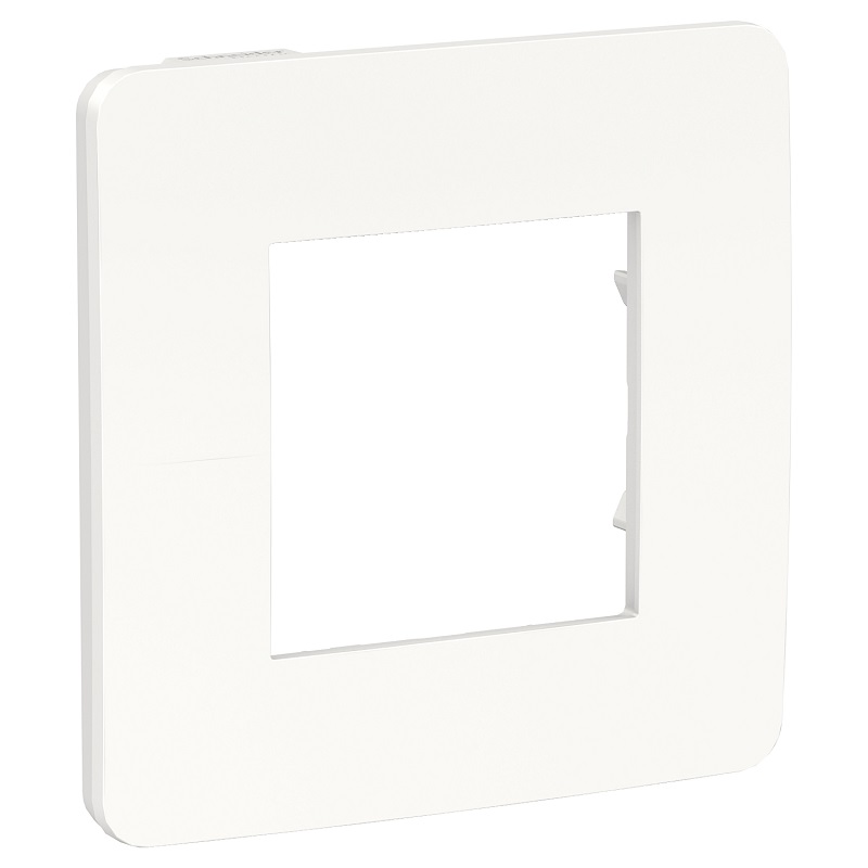 

Рамка Schneider Electric NU280218 Unica Studio, белая/белая, 1-ная, NU280218