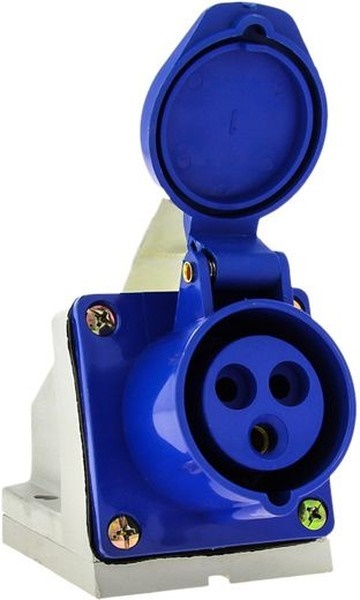 

Розетка DEKraft 26031DEK стационарная 123 2Р+РЕ 32А 220В IP44 РС-102, 26031DEK