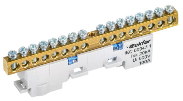 Изображение товара Шина нулевая IEK TF-NN10-16-DL-K07 для электроустановок и щитовых сборок