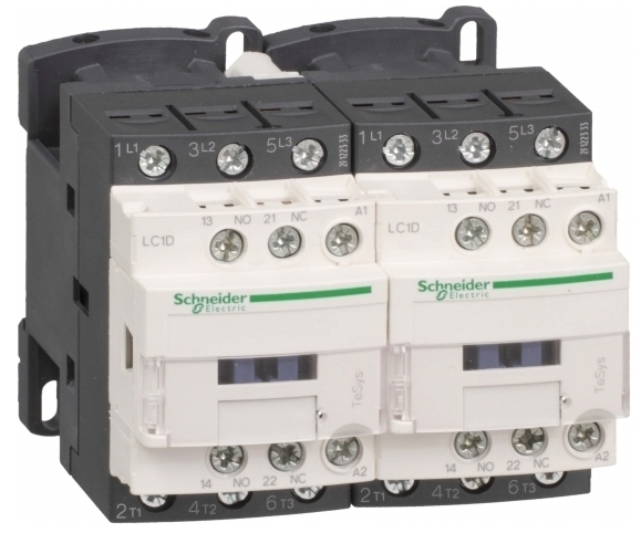 

Контактор Schneider Electric LC2D25BL реверсивный 3P 220В, 25A, 3НО сил.конт. НО+НЗ,24V DС, LC2D25BL