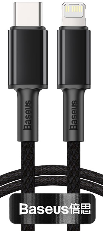 

Кабель интерфейсный Baseus CATLGD-01 Type-C - Lightning PD 20W 1m, совместим с PD 18W, корпус из ABS-пластика + плетеный провод высокой плотности, bla, CATLGD-01