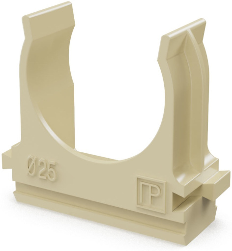 Изображение товара Клипса для крепления труб ПВХ и гофрированных труб 25 мм PR13.0056 10 шт