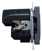 фото Розетка с заземлением IEK BR-R14-16-U21-D21-K35