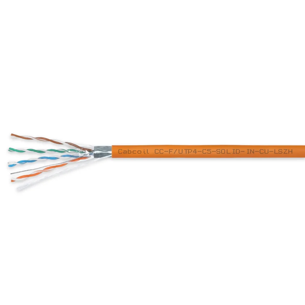 

Кабель витая пара F/UTP 5e кат. 4 пары Cabcoil CC-F/UTP4-C5-SOLID-IN-CU-LSZH IN, проводник 0,51мм, AWG 24, LSZH (бухта 305м), CC-F/UTP4-C5-SOLID-IN-CU-LSZH