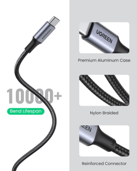 фото Кабель интерфейсный Type C-Type C UGREEN 70427 в Волгограде