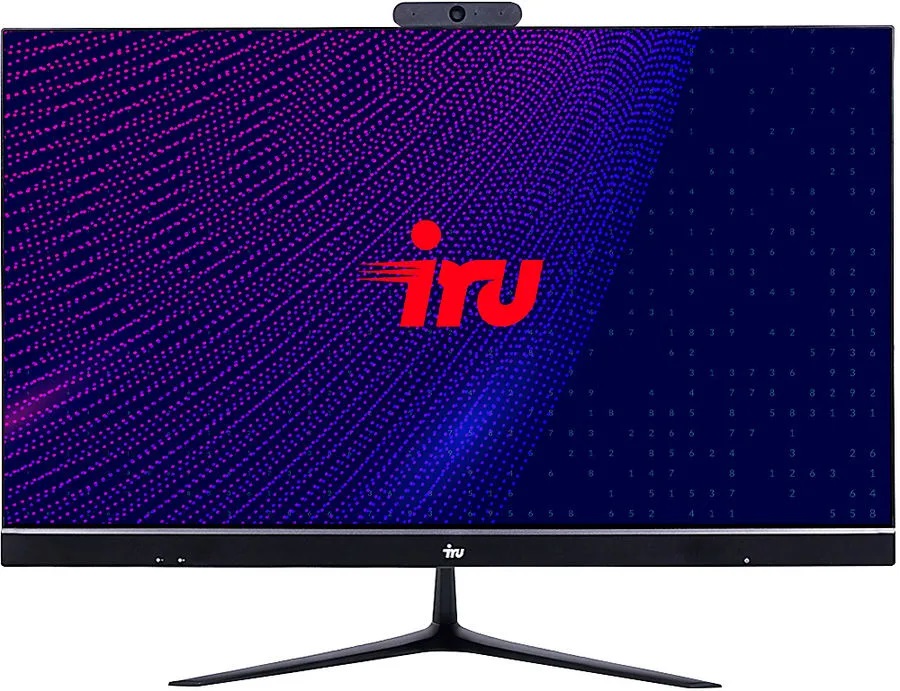 Моноблок 23.8'' iRu АГАТ 313 1989215 i3-10100/8GB/256GB SSD/UHD Graphics 630/FHD/GbitEth/WiFi/BT/120W/клавиатура/мышь/Cam/черный (RUS)