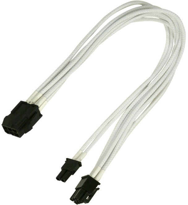 

Переходник Nanoxia NXP683EW 6-pin PCI-E в 8-pin (6+2), 30см, индивидуальная оплетка, белый, NXP683EW