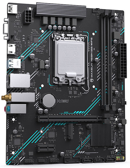 фото Материнская плата mATX MAXSUN H610M 666 WIFI6 в Уфе