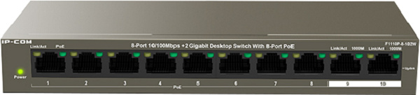 фото Коммутатор PoE IP-Com F1110P-8-102W в Самаре