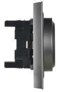 фото Розетка двухместная с заземлением в сборе  IEK BR-R21-16-K46-F