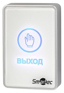 Изображение товара Сенсорная кнопка выхода Smartec ST-EX020LSM-WT для автоматизации дверей белая