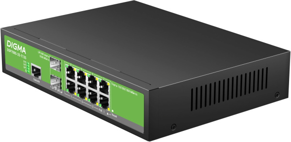 фото Коммутатор управляемый Digma DSP708G-2S-T135 в Перми