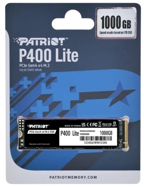 фото Накопитель SSD M.2 2280 Patriot Memory P400 Lite в Екатеринбурге 1024 ГБ