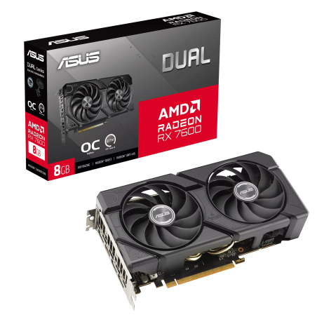 фото Видеокарта ASUS Radeon RX 7600 DUAL OC EVO (DUAL-RX7600-O8G-EVO) в Уфе