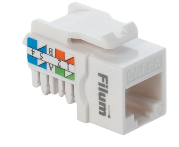фото Модуль Keystone RJ45 UTP Filum FL-KJ-U6A-WT-90 в Перми