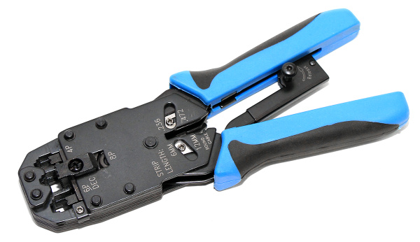 Изображение товара Обжимные клещи 5bites LY-T2009R для разъёмов RJ, гидравлические, многофункциональные