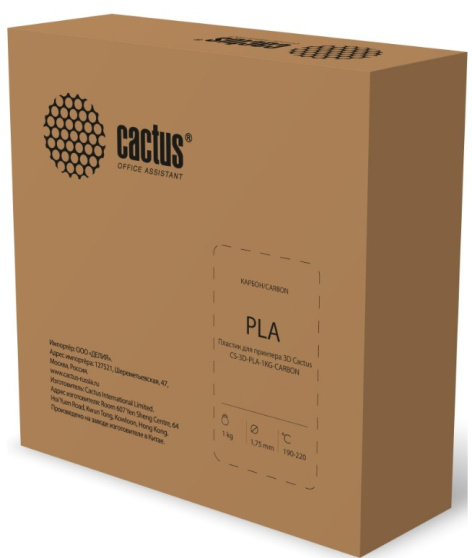 фото Пластик для принтера 3D PLA Cactus CS-3D-PLA-1KG-CARBON в Красноярске