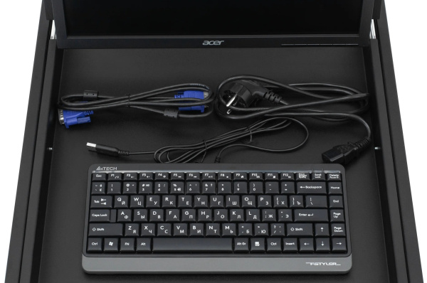 фото Полка выдвижная SNR SNR-SHELF PULL-OUT-MONITOR 19", KEYBOARD-550