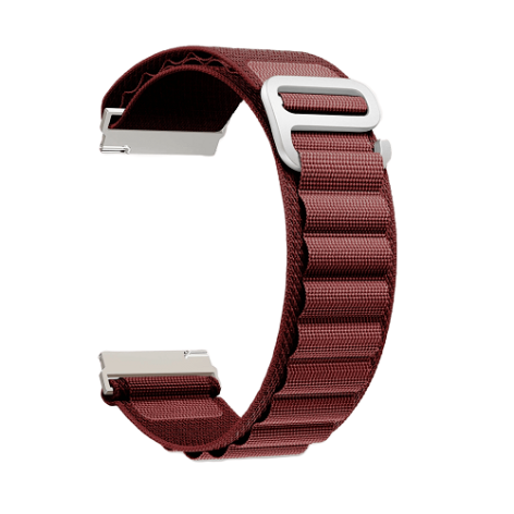Изображение товара Универсальный нейлоновый ремешок для смарт-часов NAVI G-крюк / 20 мм / спортивный / красный