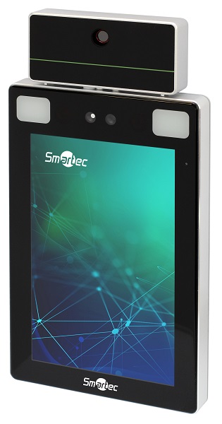 

Считыватель Smartec ST-FR043T биометрический по геометрии лица и/или руки с измерением температуры, работа под управлением ПО Timex, память на 30000 ш, ST-FR043T