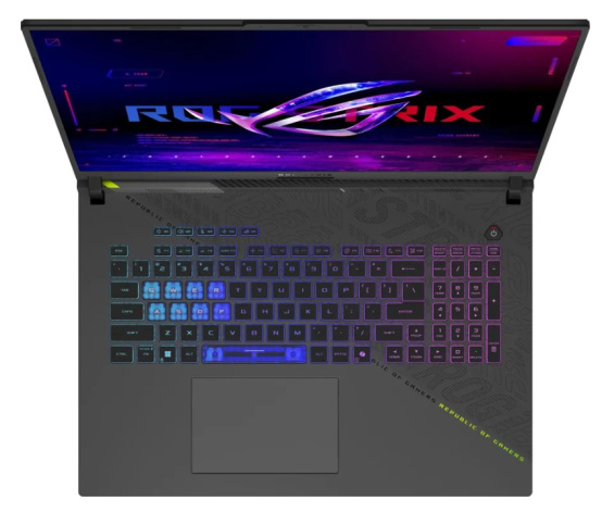 фото Ноутбук ASUS ROG Strix G18 G814PM-S8117 18" (AMD Ryzen 9, 16Гб DDR5, SSD 512 Гб, GeForce RTX 5060, Без ОС) Серый [90NR0L29-M005X0]