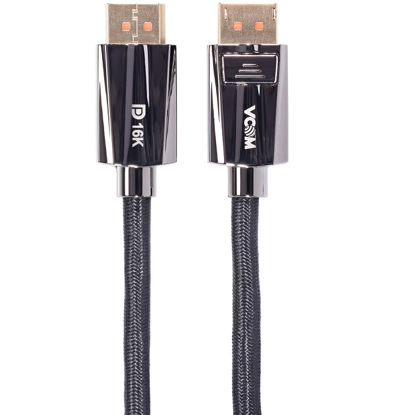 

Кабель VCOM CG655-3.0 соединительный DP v2.1 80GBps, 8K@60Hz, 3m, медь, CG655-3.0