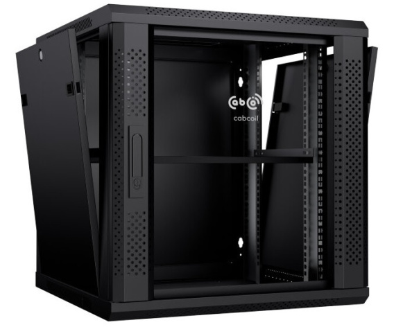 фото Шкаф настенный 19", 12U Cabcoil CC-WL-12.6.6-G-BK