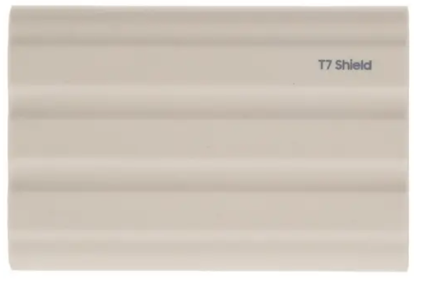 

Внешний SSD USB 3.2 Gen 2 Type-C Samsung MU-PE2T0K/WW T7 Shield 2TB 1050/1000MB/s beige, MU-PE2T0K/WW