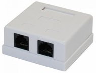

Розетка настенная Cablexpert NA214 RJ-45 кат.5e внешняя 2 порта, 110&Krone, NA214