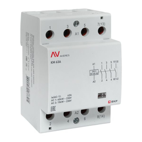 фото Контактор модульный EKF km-av-3-63-40-230V в Уфе