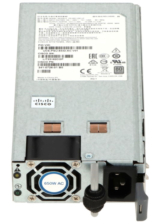 

Блок питания Cisco UCS-PSU-6332-AC= UCS 6332/6454 Power Supply/100-240VAC, UCS-PSU-6332-AC=