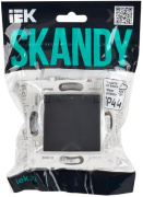 фото Розетка с заземлением IEK SK-R16-16-44-K53