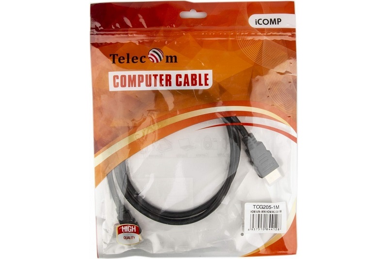 

Кабель интерфейсный HDMI-miniHDMI Telecom TCG205-1M 19M/19M+3D/Ethernet, 1m, TCG205-1M