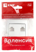 фото Накладка розетки компьютерной EKF ESK02-L-035-30