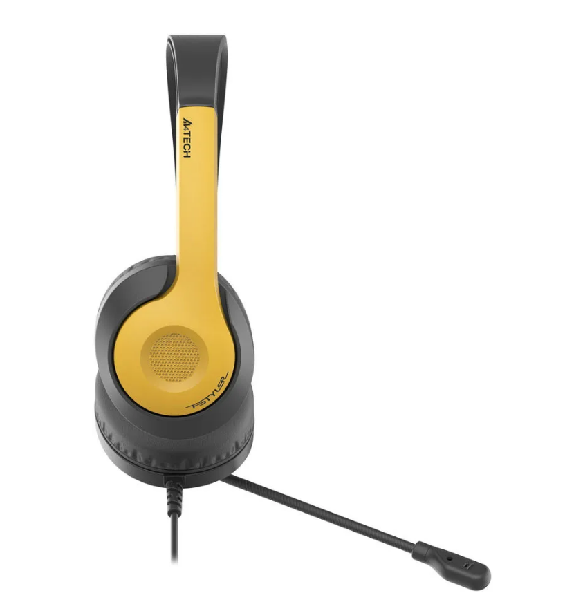 

Гарнитура A4Tech Fstyler FH100U желтый/черный 2м накладные USB оголовье (1774595), Fstyler FH100U